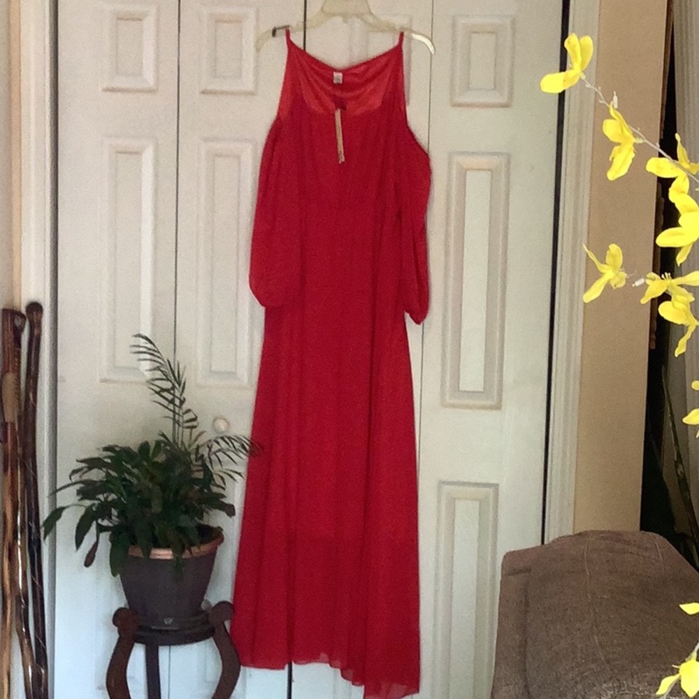 Elegant Red Women's Dress